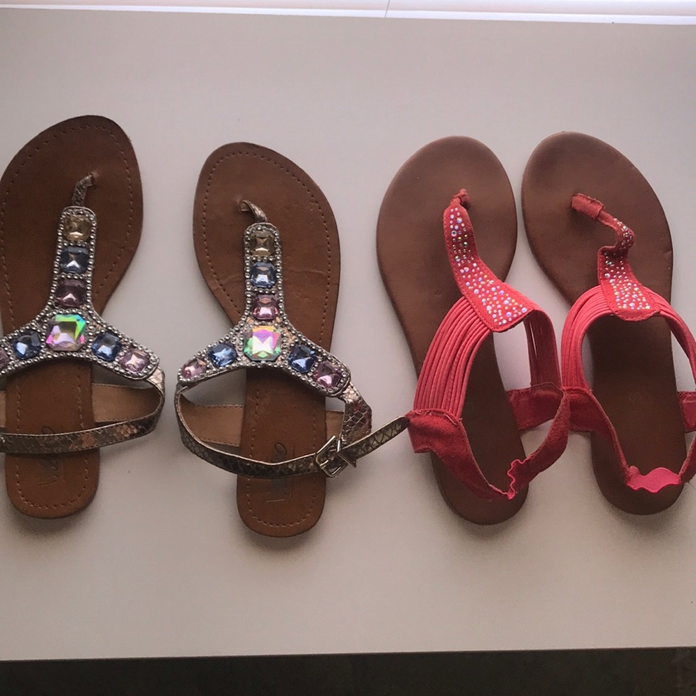 Two pairs of sandals